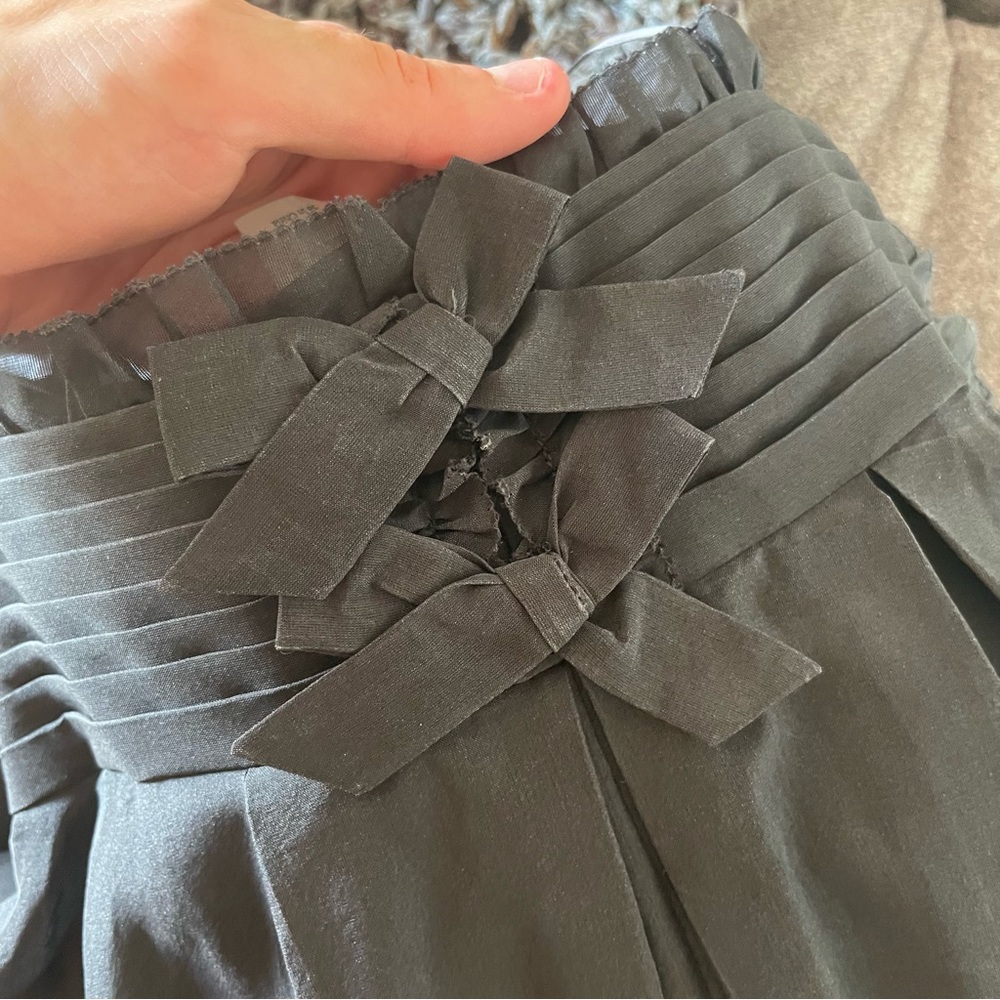 J. Crew Selkie Silk Babydoll Cocktail Formal Little Black Dress Size 4 - Picture 4 of 5